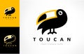 Toucan logo vector. Bird design.